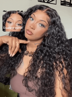 7x5 HD Lace Bye-Bye Knots™ Wig Glueless Lace & Invisible Knots Wet & Wavy Water Wave Wig