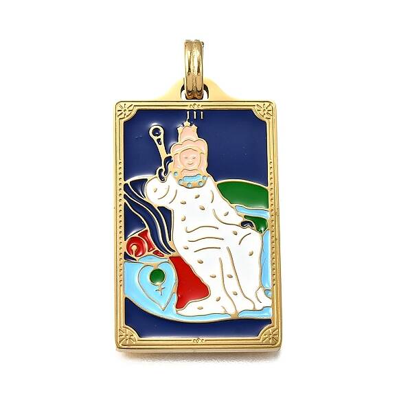 Tarot 304 Stainless Steel Enamel Pendants