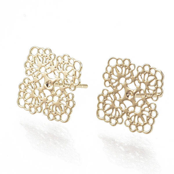 Brass Stud Earrings