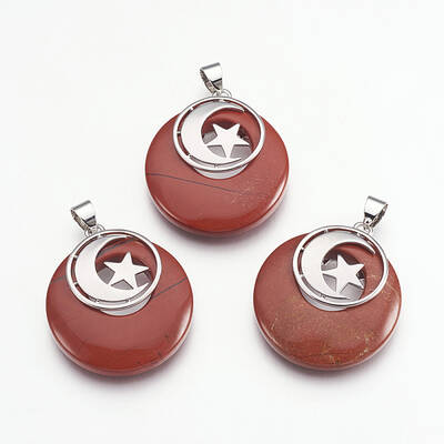 Natural Red Jasper Pendants