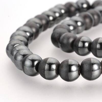 Non-magnetic Synthetic Hematite Beads Strands