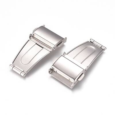 Tarnish Resistant 201 Stainless Steel Watch Band Clasps