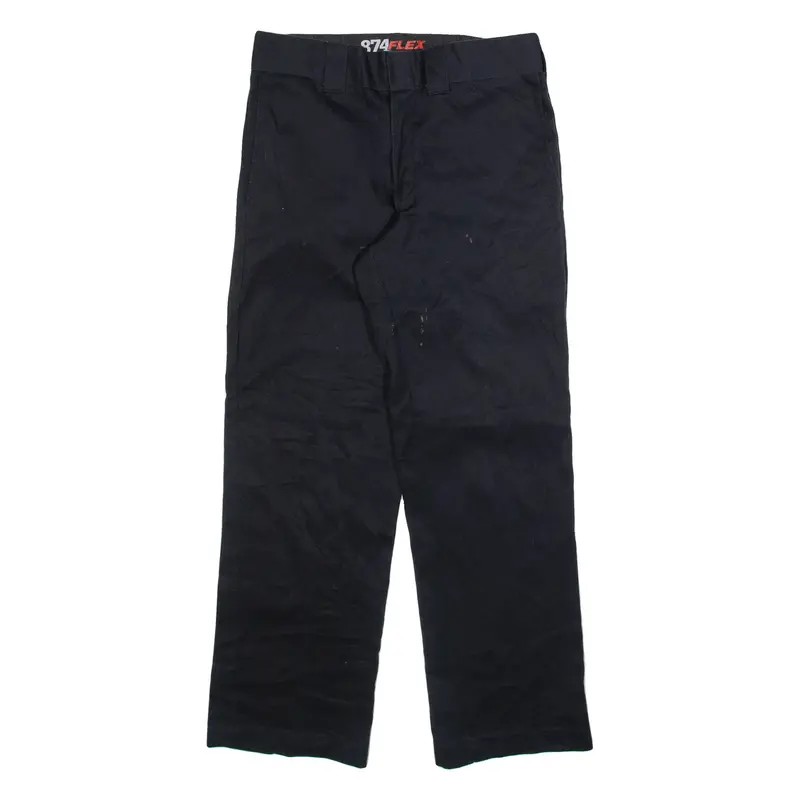DICKIES 874 Workwear Mens Trousers Black Regular Straight W30 L30