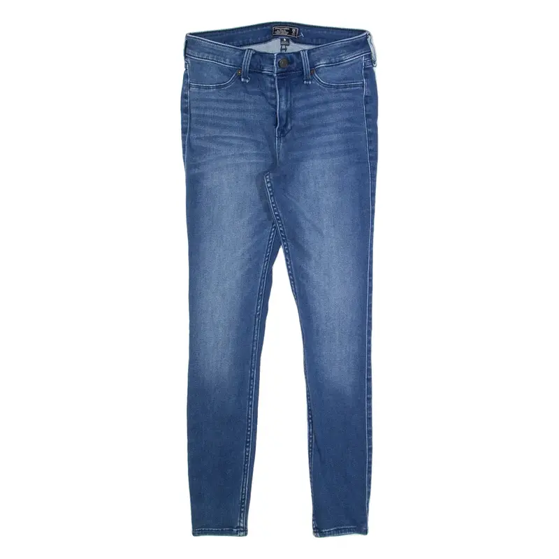 ABERCROMBIE & FITCH Womens Jeans Blue Regular Tapered Stone Wash W25 L25