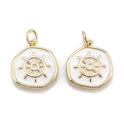 Brass Enamel Pendants