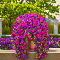 Hyper-Realistic Dewdrop Vein Pink Silk Artificial Flower Bouquet Set Ultra-Detailed Petals & Leaves Transform Your Home into ...