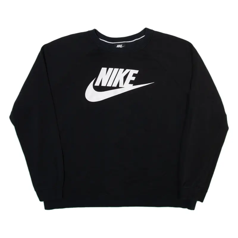NIKE Mens Sweatshirt Black XL