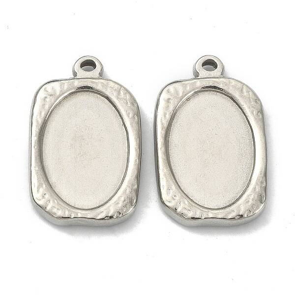 Non-Tarnish 304 Stainless Steel Pendant Cabochon Settings