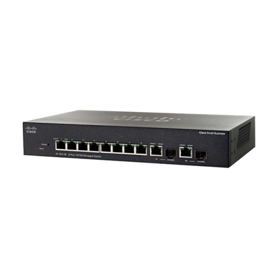 Cisco SRW208G-K9-G5 | Small Business 300 Series SF302-08 8 x Ports 10/100Base-TX + 2 x Combo SFP mini-GBIC Layer 3 Managed 1U...