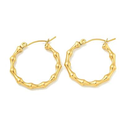 PVD Vacuum Plating 304 Stainless Steel Hoop Earrings for Women