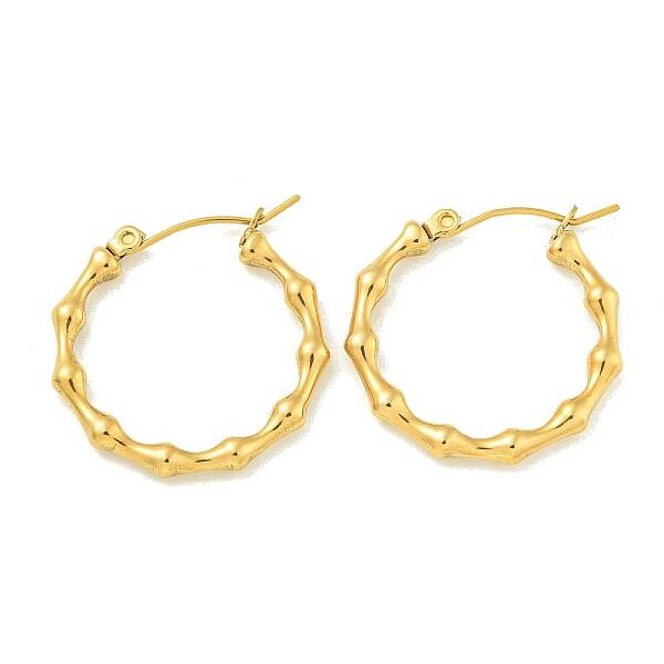 PVD Vacuum Plating 304 Stainless Steel Hoop Earrings for Women