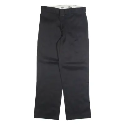 DICKIES Chino Mens Trousers Black Regular Straight W32 L30