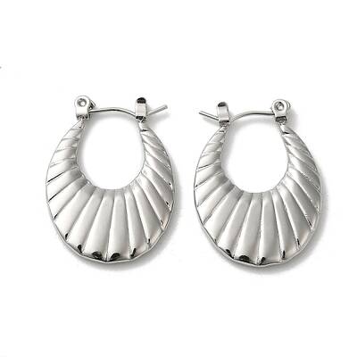 Non-Tarnish 304 Stainless Steel Thick Hoop Earrings for Women