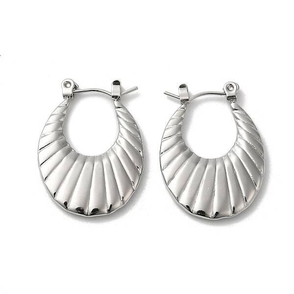 Non-Tarnish 304 Stainless Steel Thick Hoop Earrings for Women