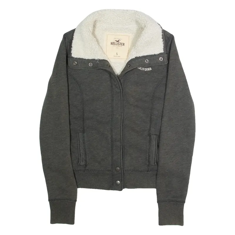 HOLLISTER Womens Jacket Grey USA S