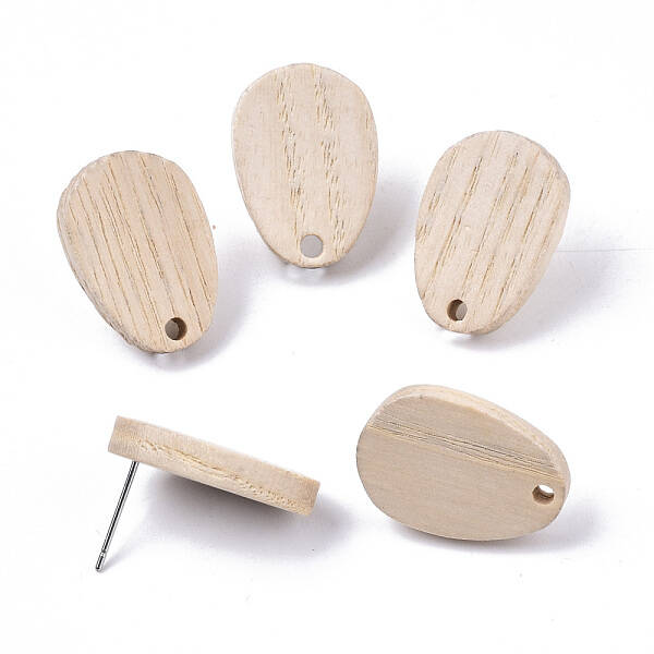 Cedarwood Stud Earring Findings