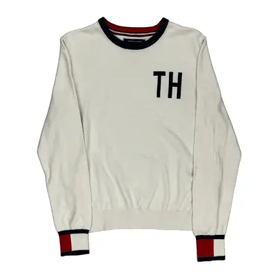 Tommy Hilfiger Jumper - Small Cream Cotton