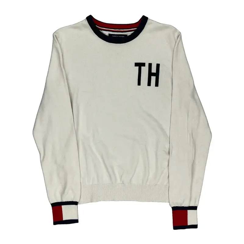 Tommy Hilfiger Jumper - Small Cream Cotton