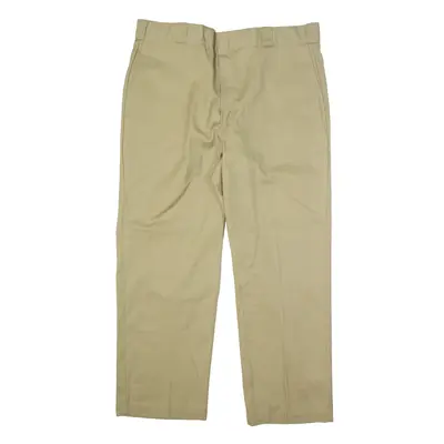DICKIES Workwear Trousers Beige Regular Straight Mens W40 L29