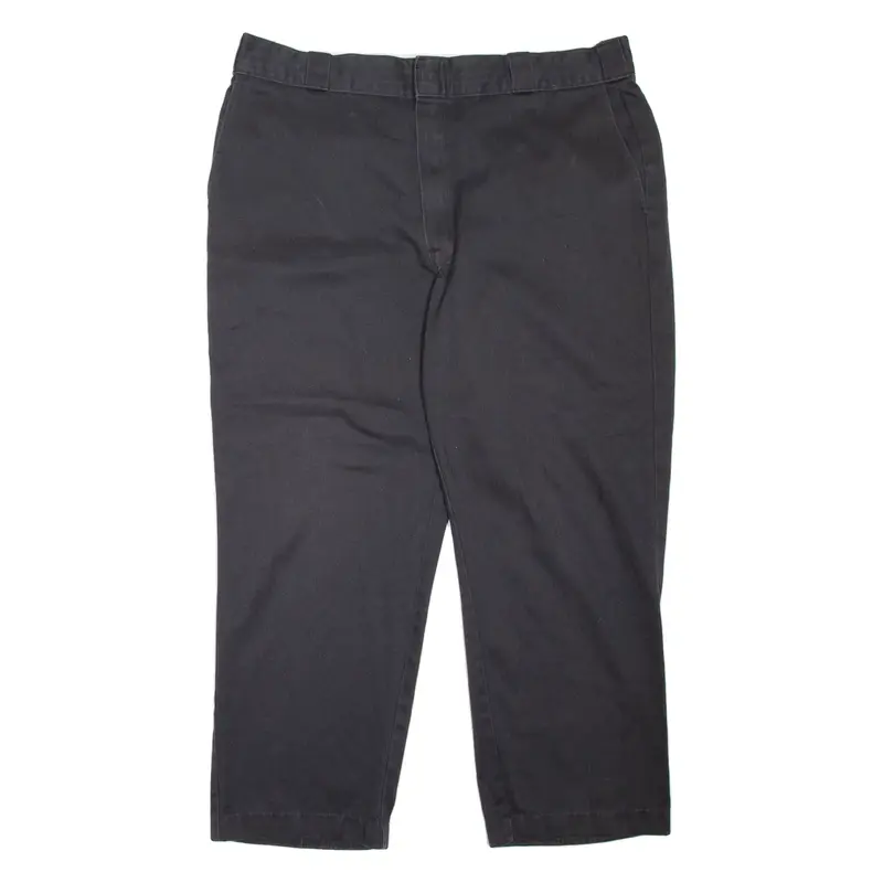 DICKIES Workwear Mens Trousers Black Regular Straight W38 L27