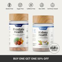 Snap Supplements - Prostate Health + Kidney Health - Men's Vital Organ Support Bundle