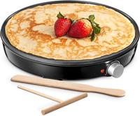 Crepe Maker Machine, Reemix Compact Pancake Griddle Precise Temperature Control, Nonstick 12” Electric Griddle, Batter Spre...
