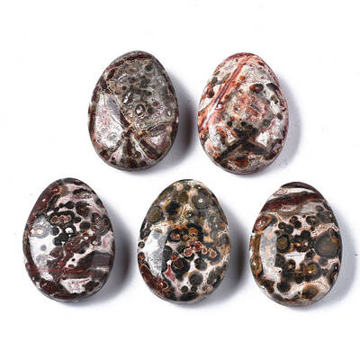 Natural Leopard Skin Jasper Pendants