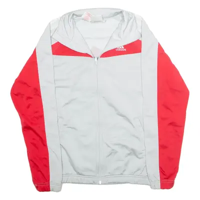 ADIDAS Boys Track Jacket Grey L