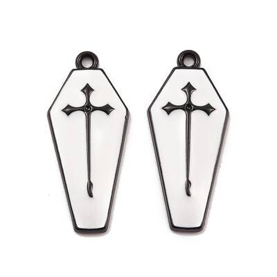 Spray Painted Alloy Pendants