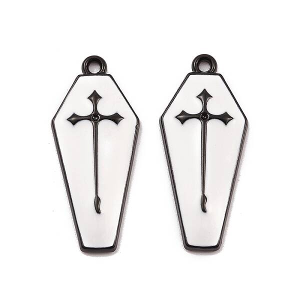Spray Painted Alloy Pendants