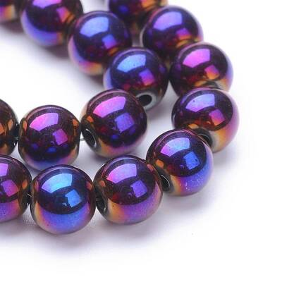 Non-magnetic Synthetic Hematite Beads Strands