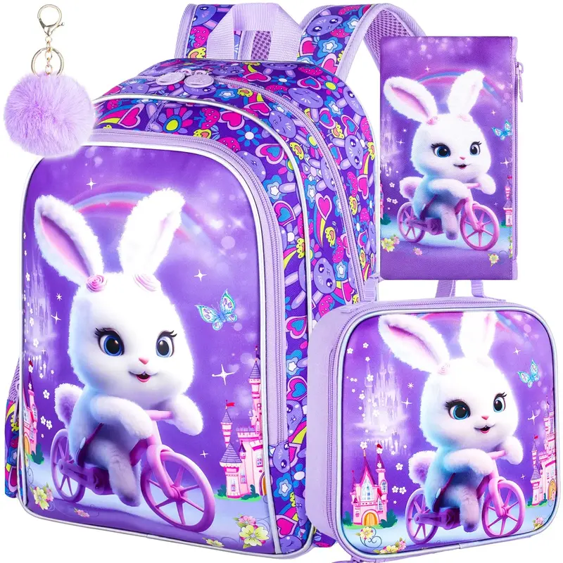 3PCS Backpacks for Girls, 16\