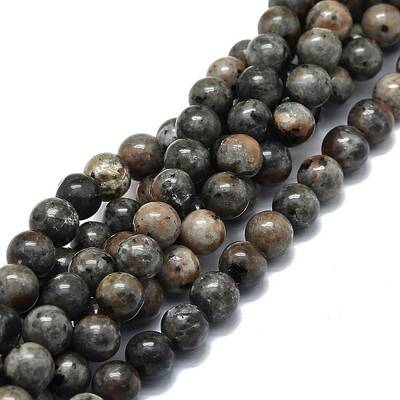 Natural Fluorescent Syenite Rock(Glow under UV Light) Beads Strands