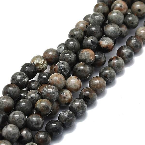 Natural Fluorescent Syenite Rock(Glow under UV Light) Beads Strands