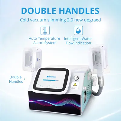 2 Handles 4 Pads Fat Freezing Cooling Vaccum Body Sculpting Fat Removal Slimming Machine for Spa Salon Studio Home Use | SM-7...