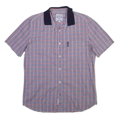 LAMBRETTA Mens Shirt Blue Check L