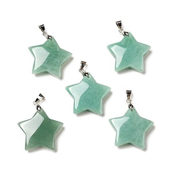 Natural Green Aventurine Pendants