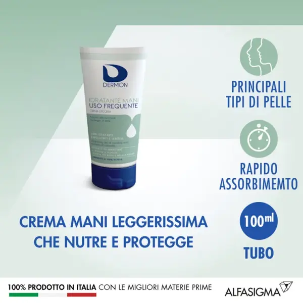 Alfasigma spa Dermon Moisturizing Hands Frequent Use 100ml