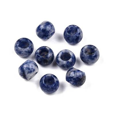 Natural Blue Spot Jasper Beads