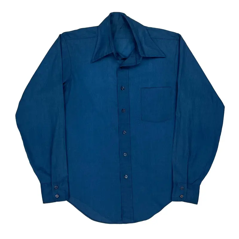 Unbranded Shirt - Large Blue Cotton