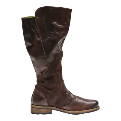 SNIPE High Boots Brown Leather Womens UK 9