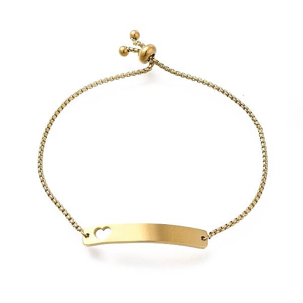 304 Stainless Steel Box Chain Slider Bracelets