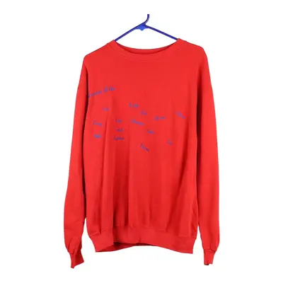 Hanes Sweatshirt - XL Red Cotton Blend