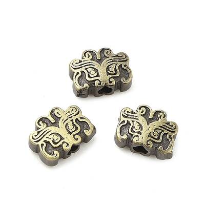 Tibetan Style Rack Plating Brass Bead