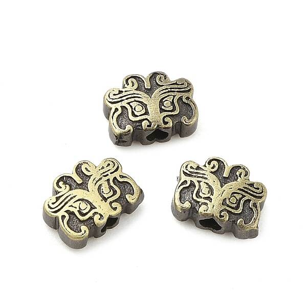Tibetan Style Rack Plating Brass Bead