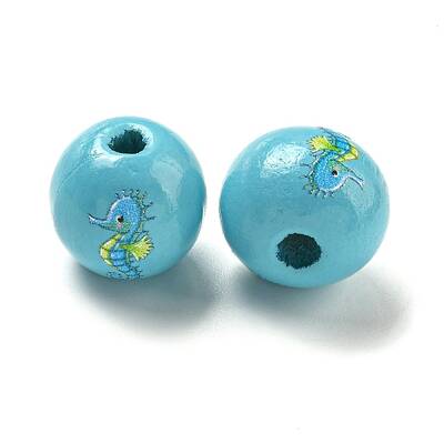 Natural Wood European Beads