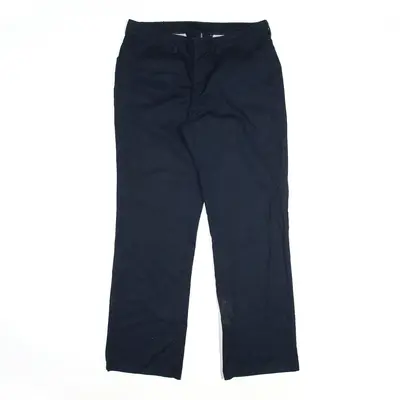 DICKIES Workwear Trousers Blue Regular Straight Womens W34 L30