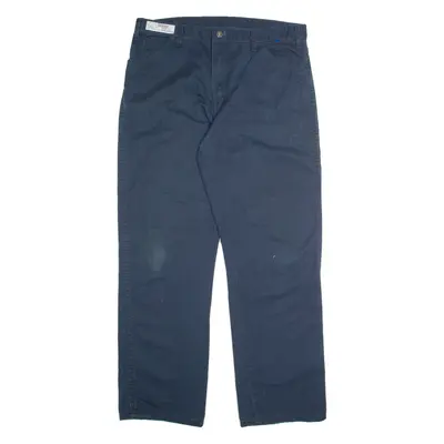 DICKIES Mens Trousers Blue Regular Straight W38 L32