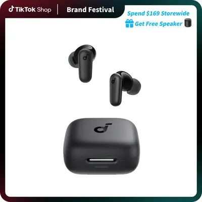 soundcore P30i by Anker Noise Cancelling Earbuds, Strong and Smart Noise Cancelling, Powerful Bass, 45H Playtime, 2-in-1 Case...