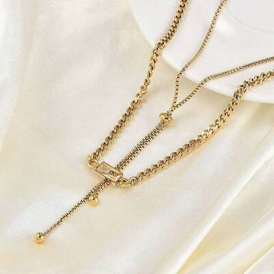 Ion Plating(IP) 304 Stainless Steel Chain Necklaces
